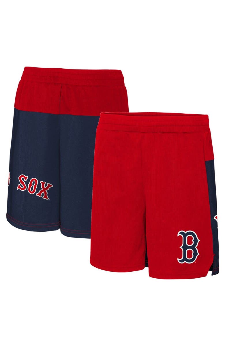 Outerstuff Youth Red Boston Red Sox 7th Inning Stretch Shorts, Main, color, Red