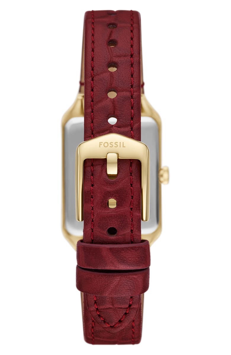 Fossil Raquel Leather Strap Watch, 23mm, Alternate, color,