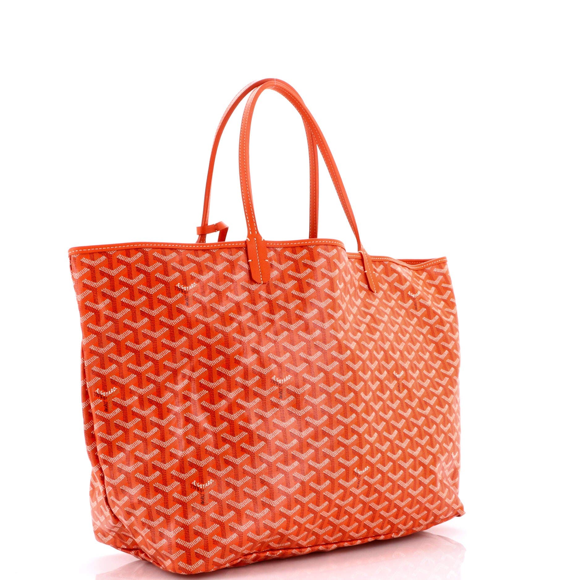 Pre-Owned Goyard Saint Louis Tote Coated Canvas GM, Alternate, color, Orange