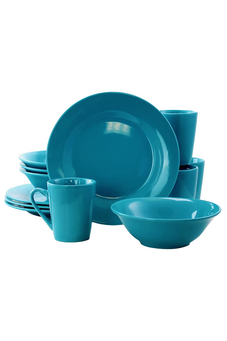 Carlton 12 Piece Dinnerware Set in Blue, Main, color, Blue