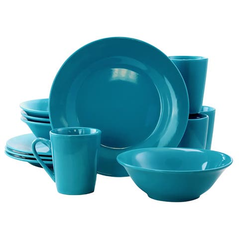 Carlton 12 Piece Dinnerware Set in Blue