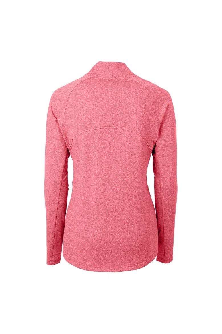 Women's Cutter & Buck  Heather Red Arizona Diamondbacks Adapt Eco Knit Heather Recycled Full-Zip Jacket, Alternate, color, Heather Red