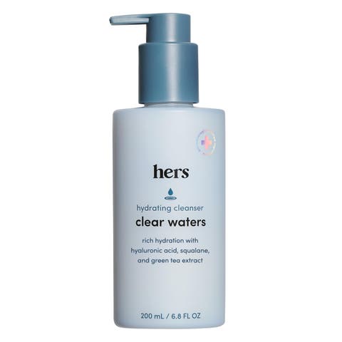 Clear Waters Hydrating Cleanser  Gentle, pH-Balancing, Squalane Face Wash with Hyaluronic Acid