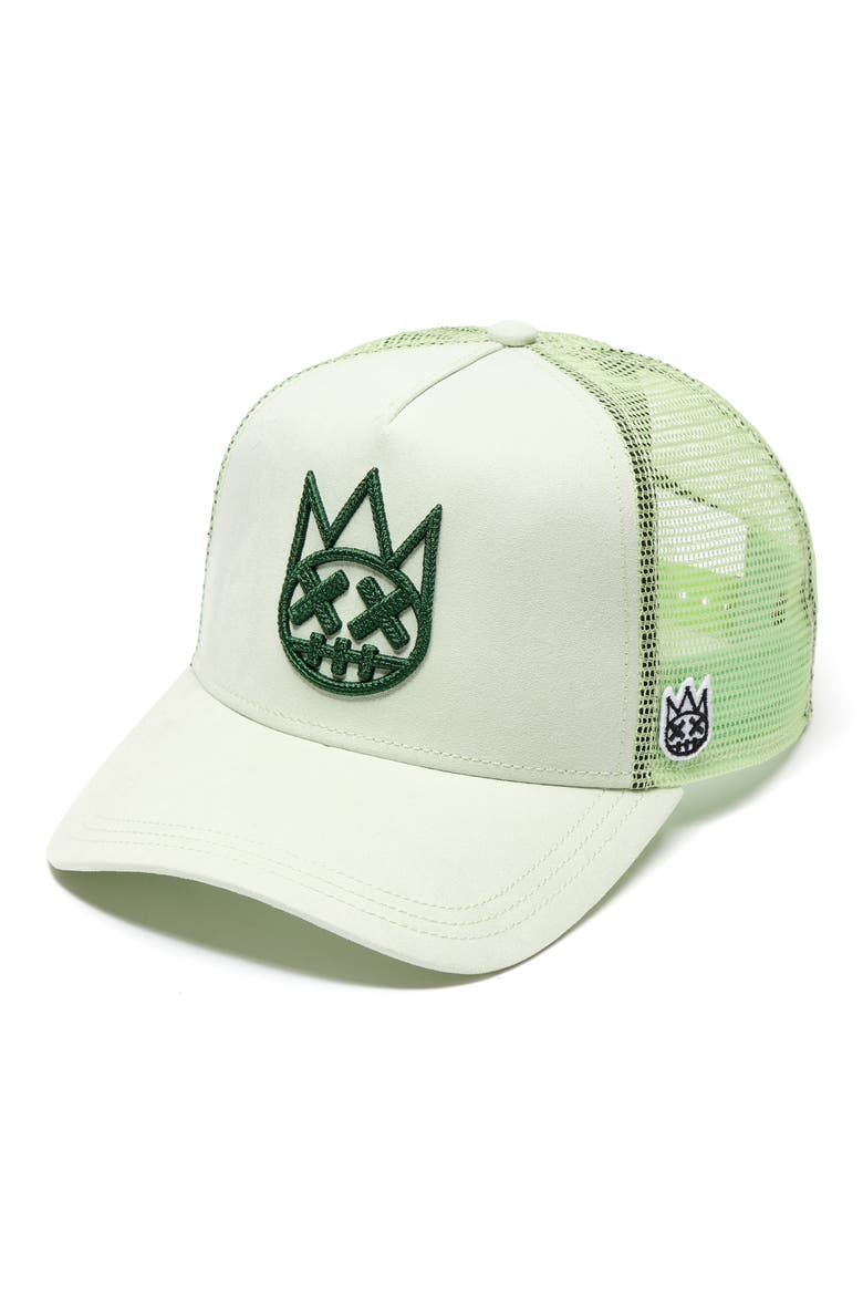 Logo Mesh Back Trucker Hat, Alternate, color, SEAFOAM