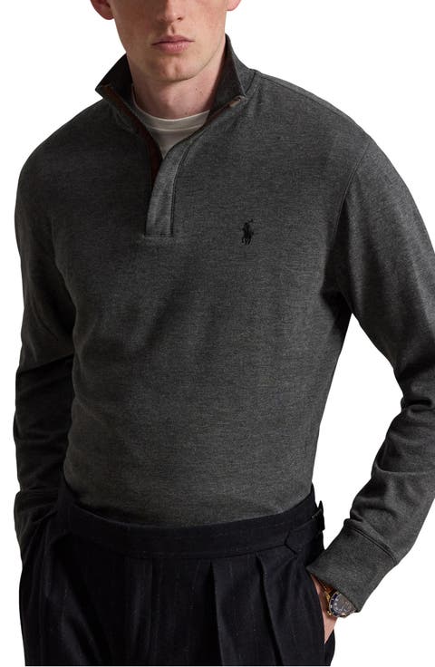 Luxury Cotton Blend Quarter Zip Pullover