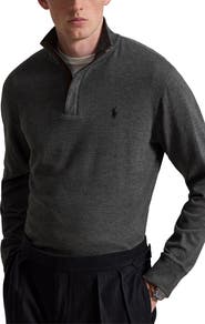 Polo Ralph Lauren Luxury Cotton Blend Quarter Zip Pullover