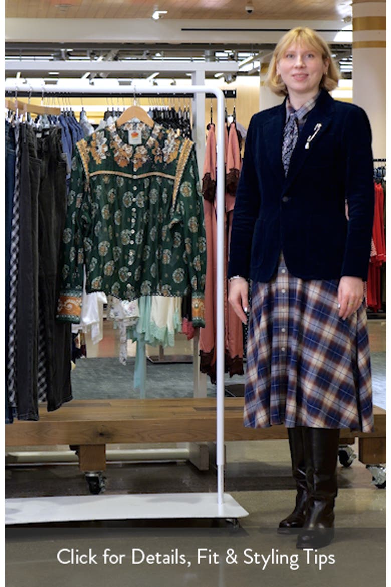 Tayla Paisley Cotton Button-Up Shirt video