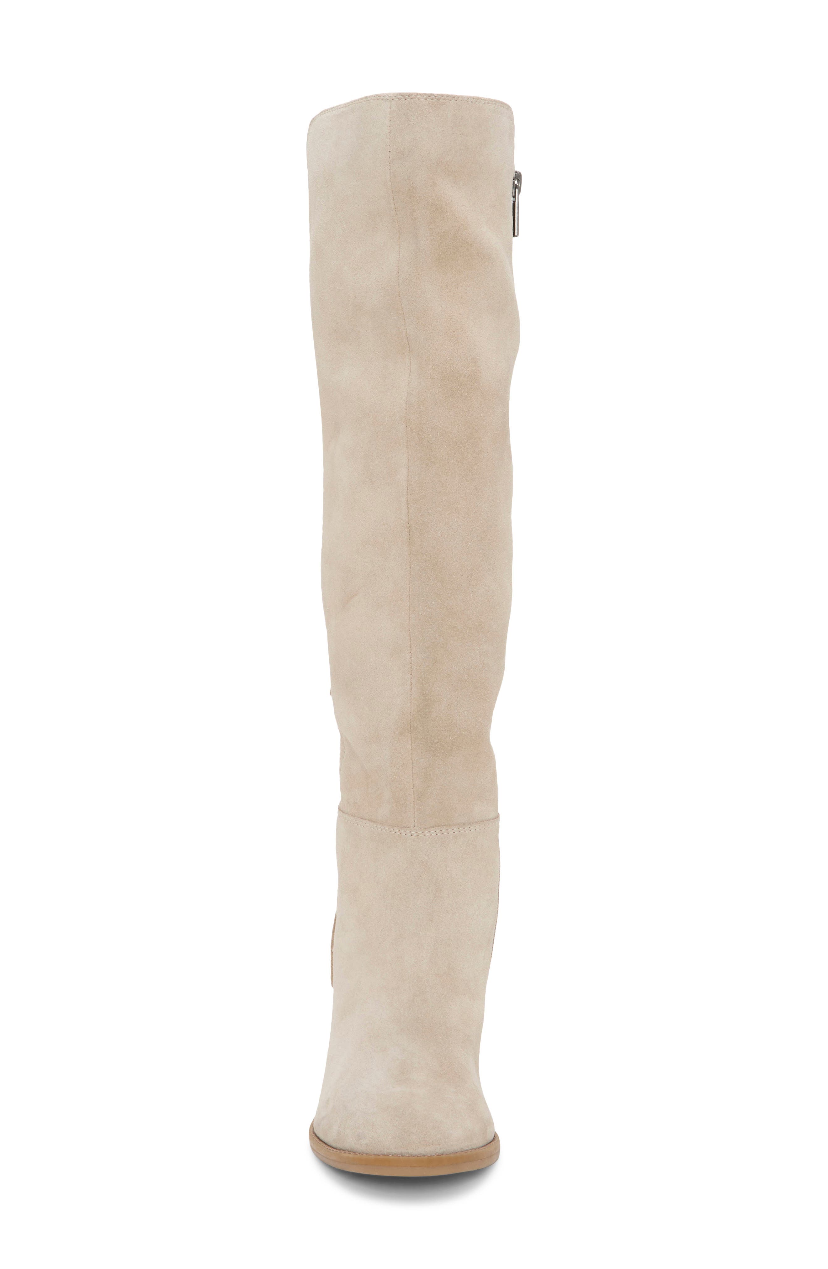 Lucky Brand Boswell Knee High Boot, Alternate, color, Dune Grey