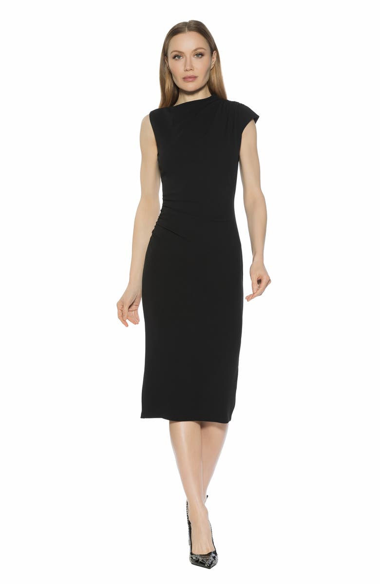 Alexia Admor Vaila Midi Sheath Dress, Alternate, color, Black