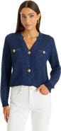 The Noli Shop Shannon Sequin Cardigan Top