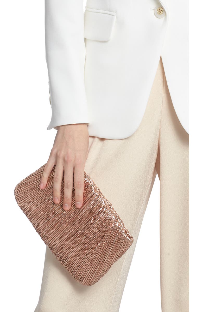 Loeffler Randall Brit Pleated Clutch, Alternate, color,