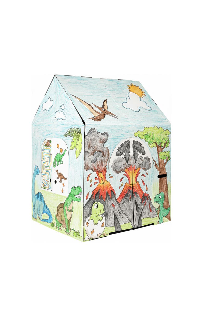 Easy Playhouse Dinosaur House Kids Art & Craft kit, Main, color, Multicolored