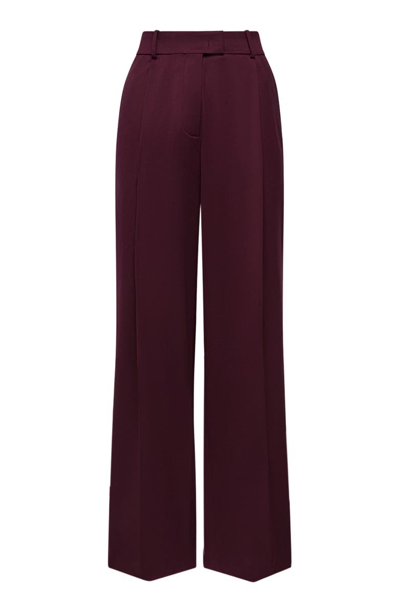 Another Tomorrow Relaxed Wide Leg Pant, Alternate, color, Plum