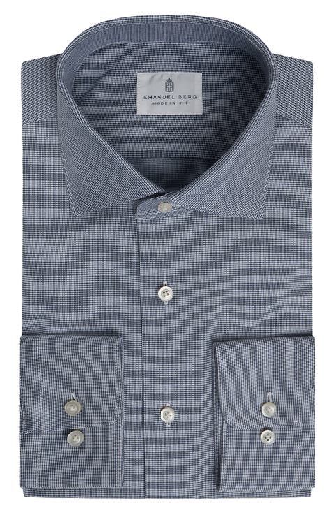Modern Fit Premium Cotton Jersey Dress Shirt