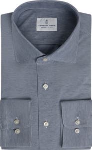 Emanuel Berg Modern Fit Premium Cotton Jersey Dress Shirt