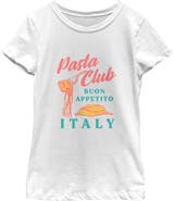 Lost Gods Girl's Lost Gods Pasta Club Italy Graphic T-Shirt