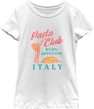 Lost Gods Girl's Lost Gods Pasta Club Italy Graphic T-Shirt