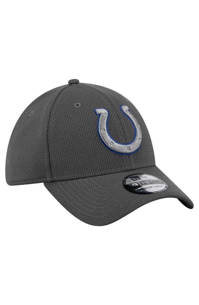 New Era Men's New Era Graphite Indianapolis Colts  Main 39THIRTY Flex Hat, Alternate, color, 