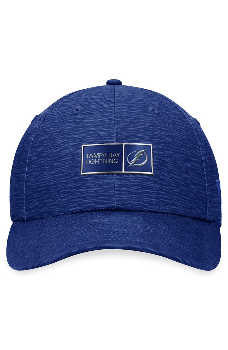 FANATICS Men's Fanatics Branded  Blue Tampa Bay Lightning Authentic Pro Road Adjustable Hat, Alternate, color, 