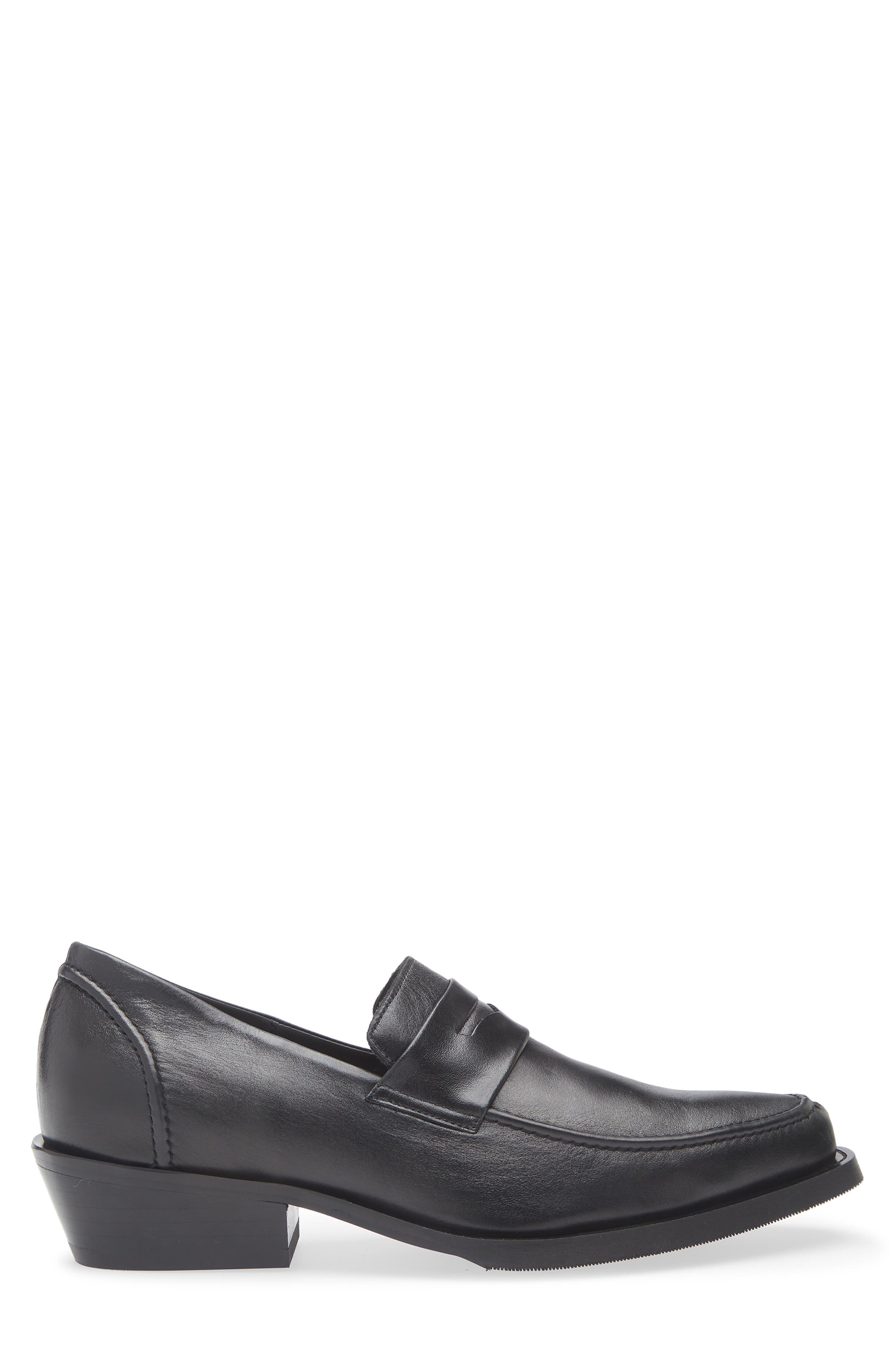 OUR LEGACY Cypher Penny Loafer, Alternate, color, Sombre Satin Bovine