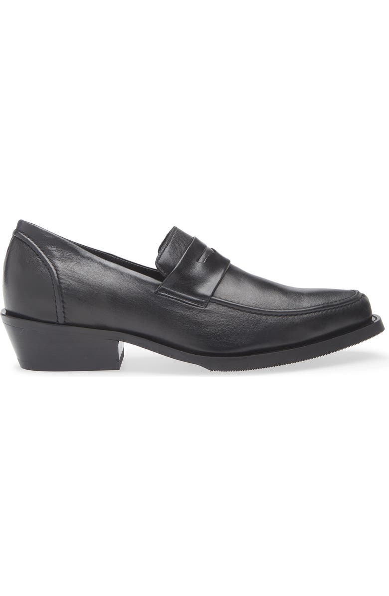 OUR LEGACY Cypher Penny Loafer, Alternate, color, Sombre Satin Bovine