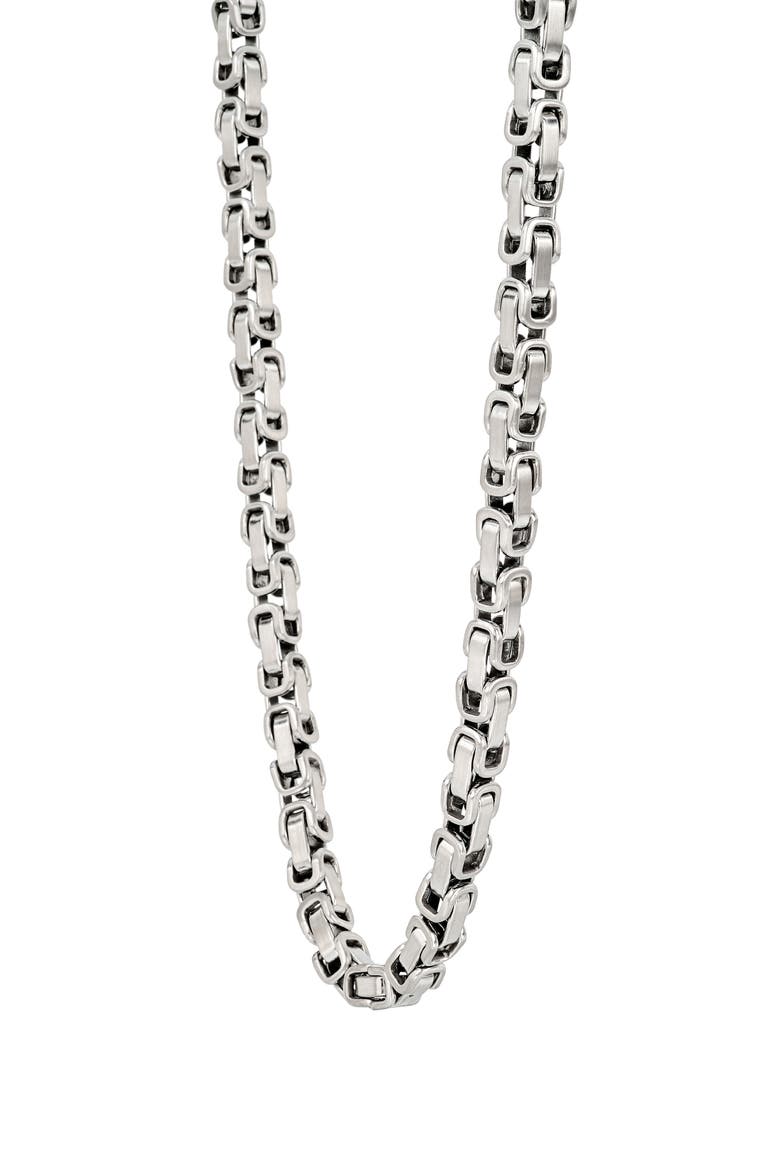 Men's Interlinked Necklace, Alternate, color, SILVER