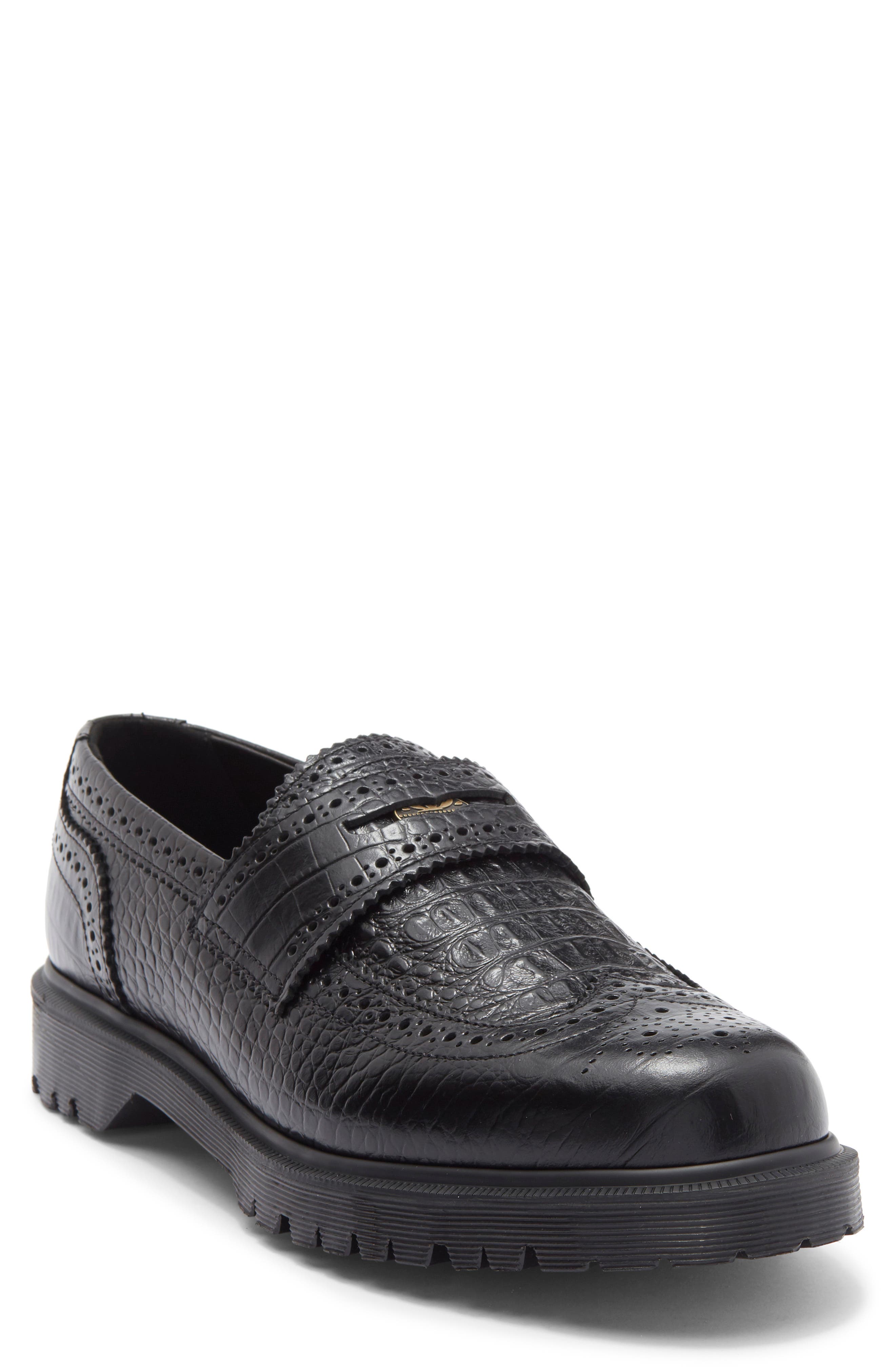 Dr. Martens Penton Brogue Penny Loafer, Main, color, Black