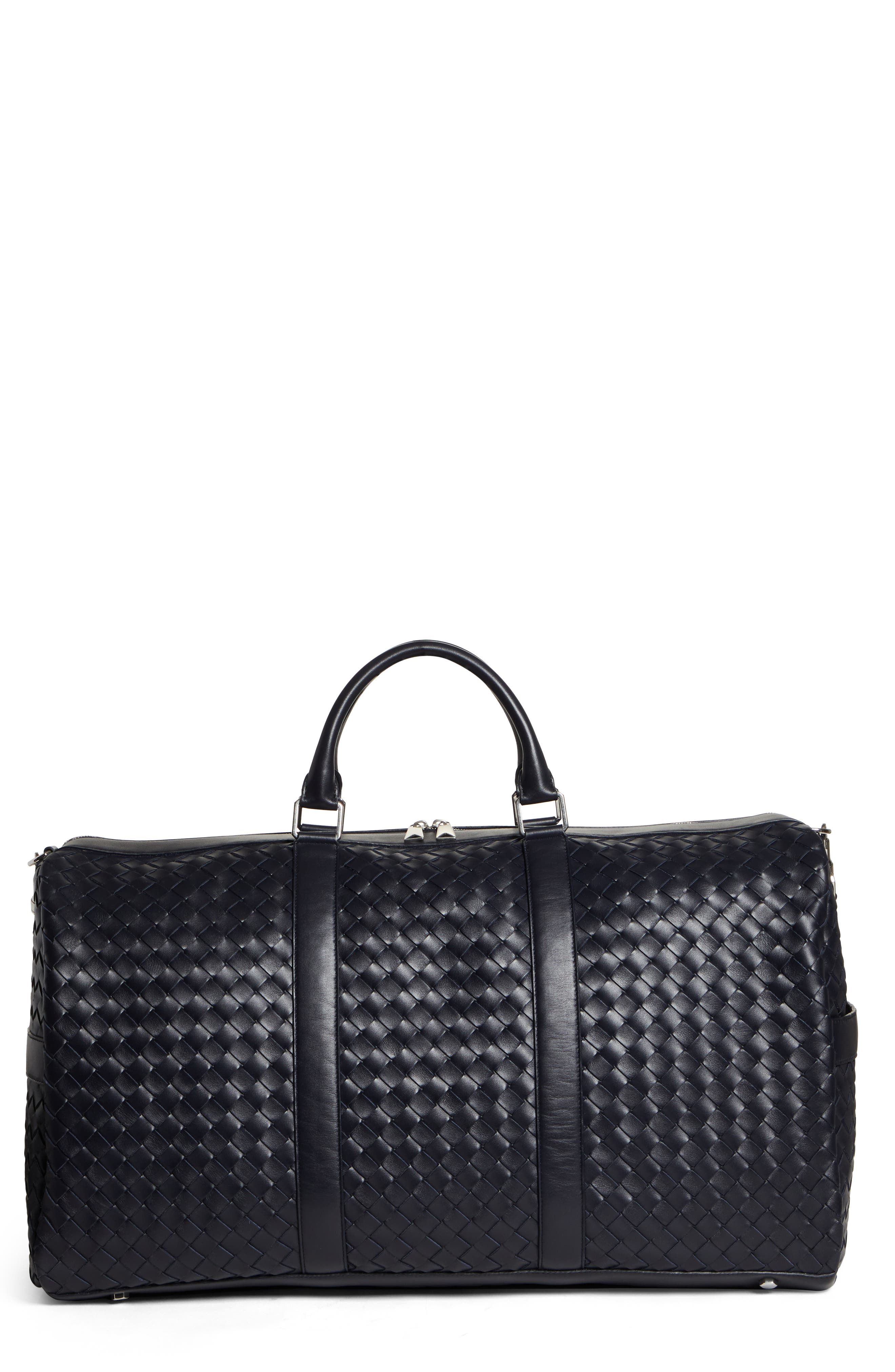 Bottega Veneta Large Intrecciato Leather Duffle Bag, Main, color, 
