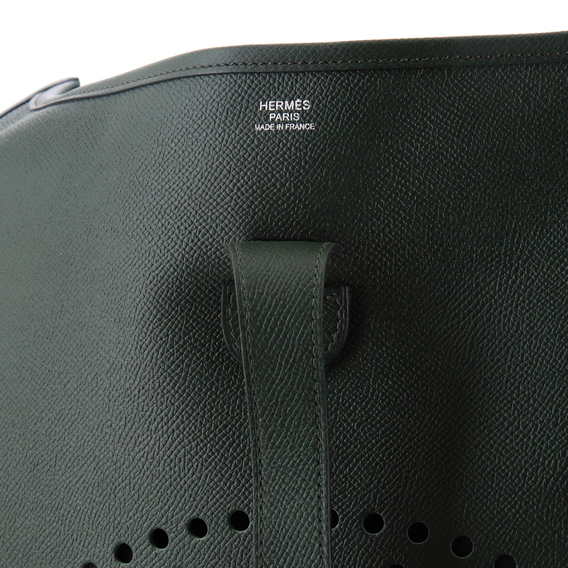 Pre-Owned Hermes Evelyne Bag Gen III Epsom GM, Alternate, color, Vert Anglais