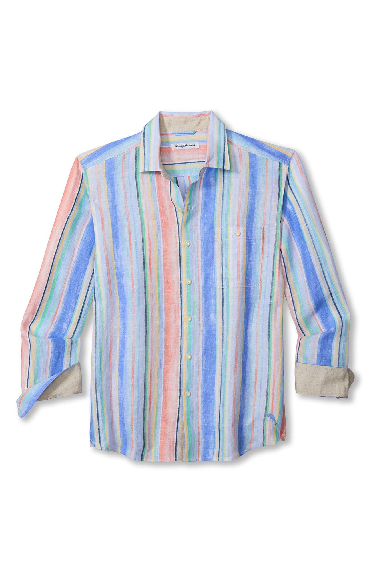 Tommy Bahama Paloma Stripe Linen Button-Up Shirt