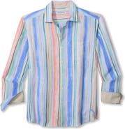 Tommy Bahama Paloma Stripe Linen Button-Up Shirt