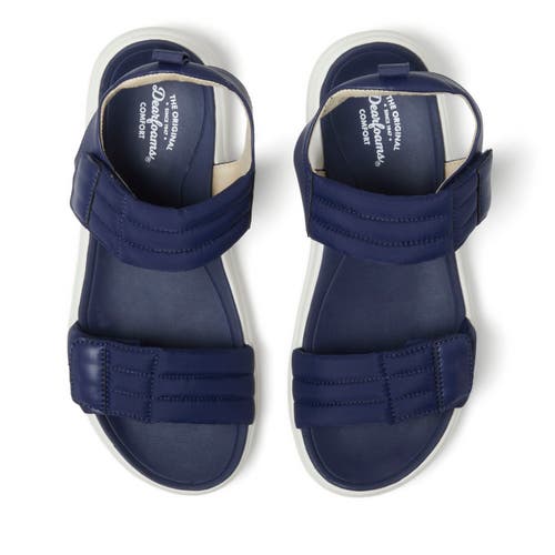 Dearfoams Thea Quarter Strap Sandal In Navy