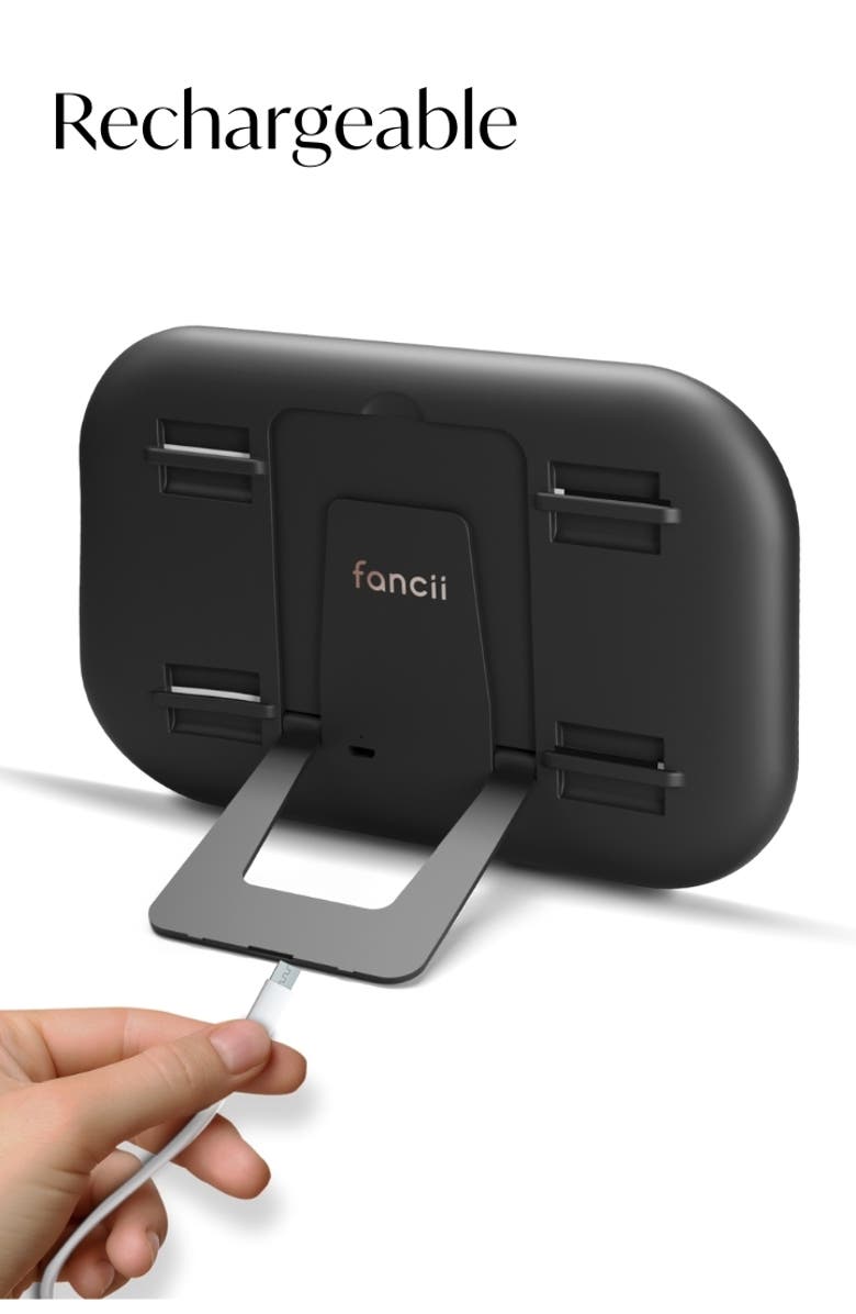 FANCII Juni 2 Lighted Car Visor Mirror, Alternate, color, Black