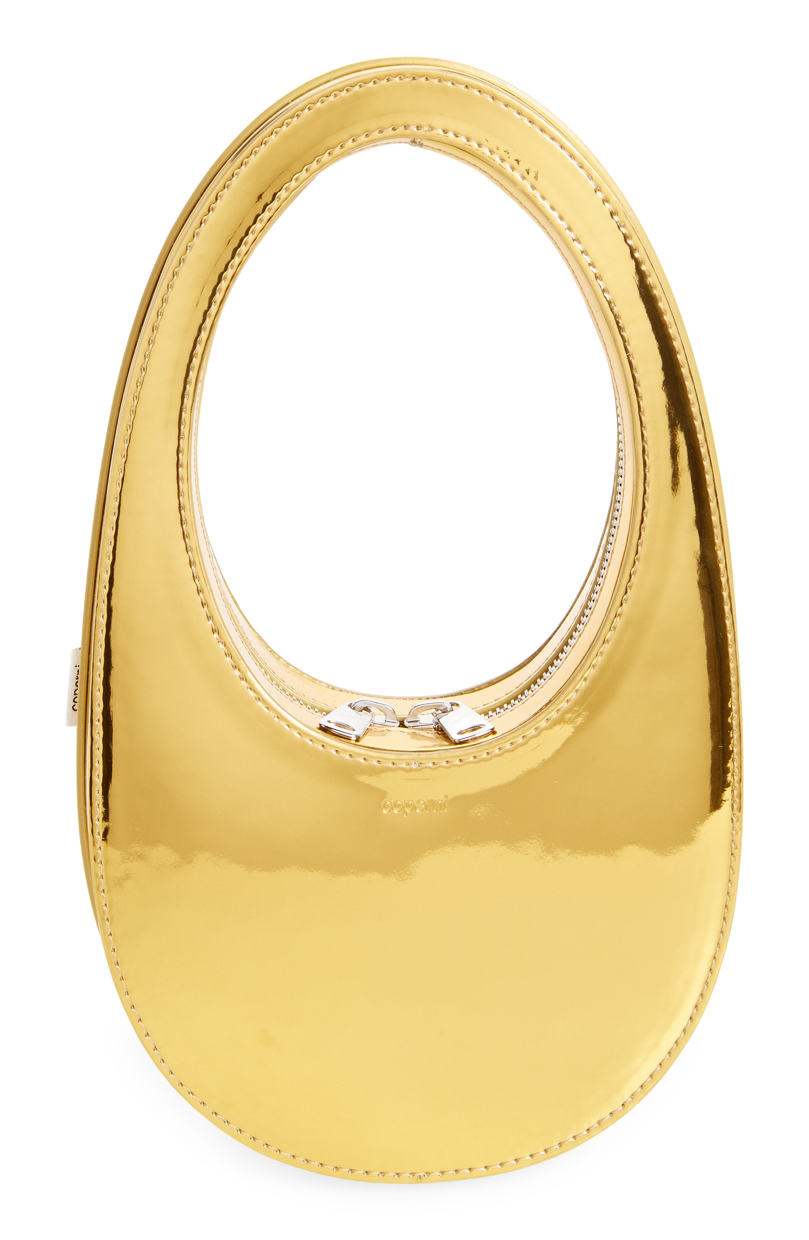 Coperni Mini Swipe Metallic Bag, Main, color, 