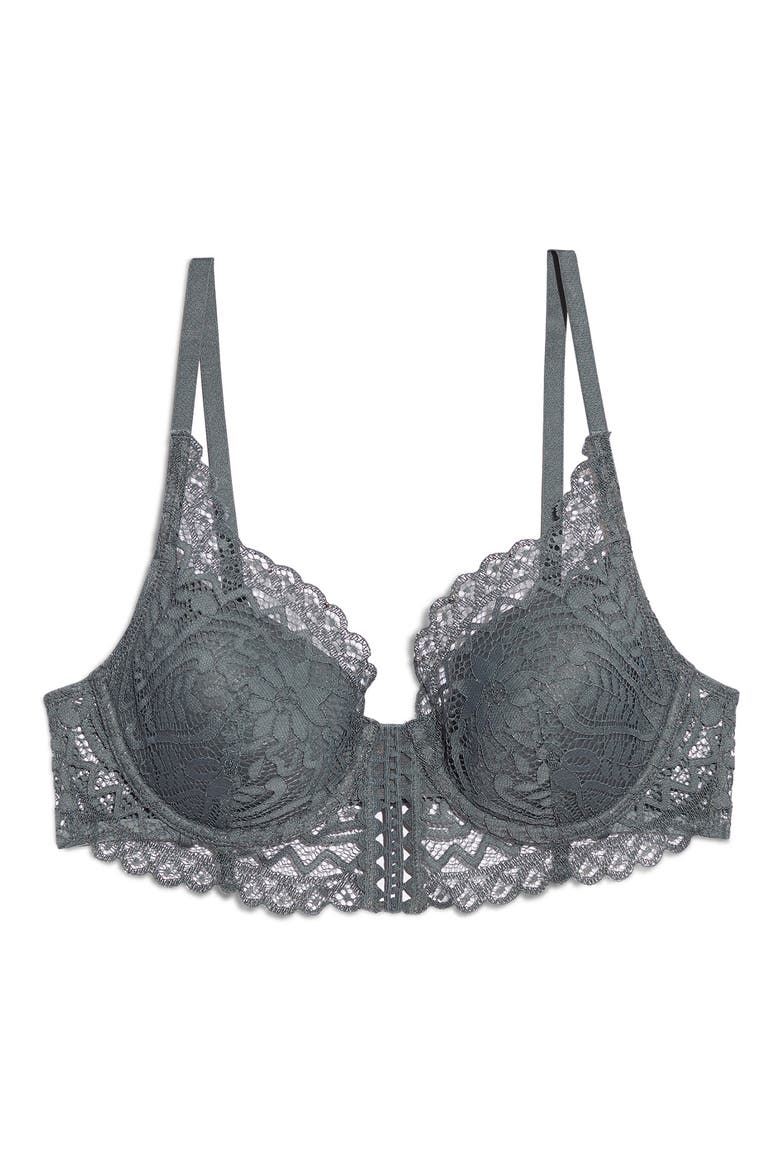 Dream Classique Longline Underwire Bra, Alternate, color, ANTHRACITE