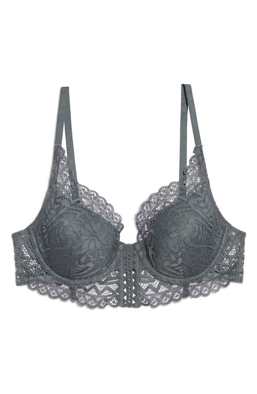 Etam Dream Classique Longline Underwire Bra In Anthracite