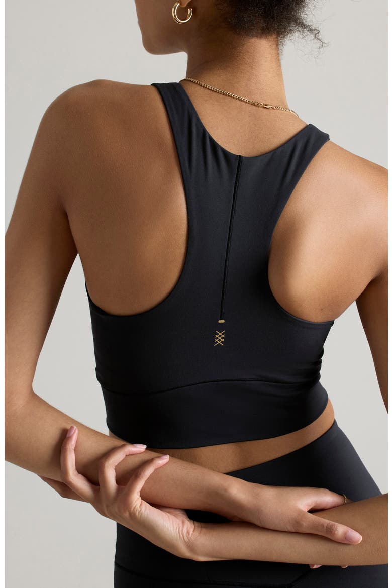 Revive Longline Bra, Alternate, color, BLACK