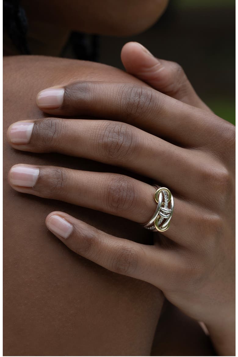 Acacia Grey Diamond Ring, Alternate, color, SILVER