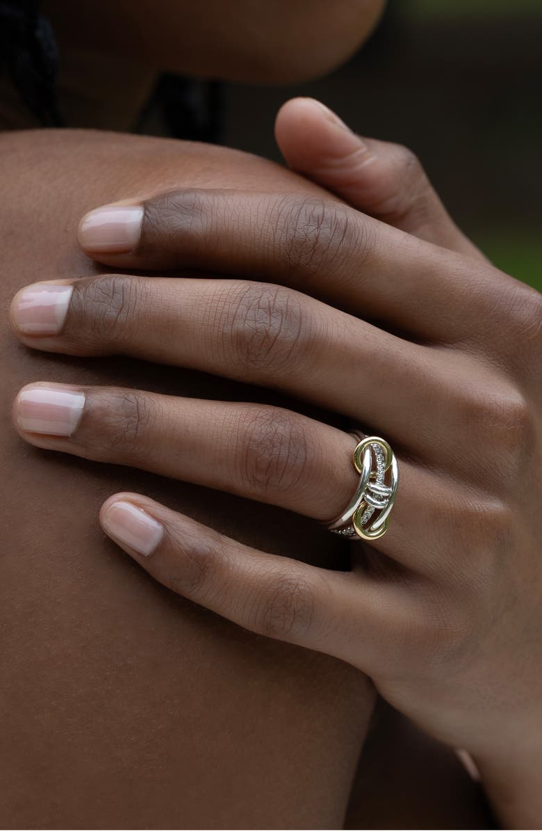 Spinelli Kilcollin Acacia Grey Diamond Ring, Alternate, color, Silver