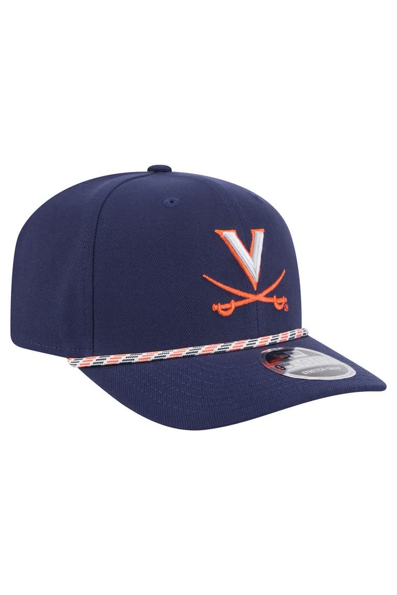 Men's New Era Navy Virginia Cavaliers Gameday Multi-Rope 9SEVENTY Stretch-Snap Hat, Alternate, color, Navy