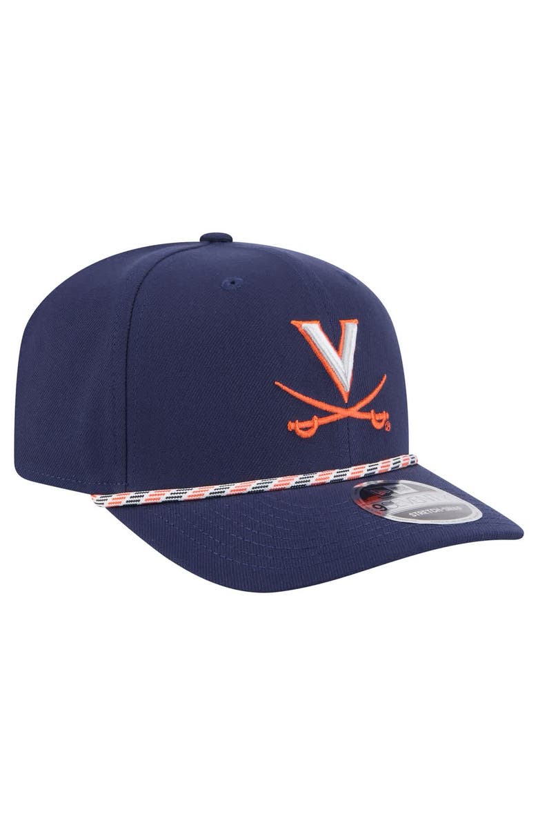 New Era Men's New Era Navy Virginia Cavaliers Gameday Multi-Rope 9SEVENTY Stretch-Snap Hat, Alternate, color, Navy
