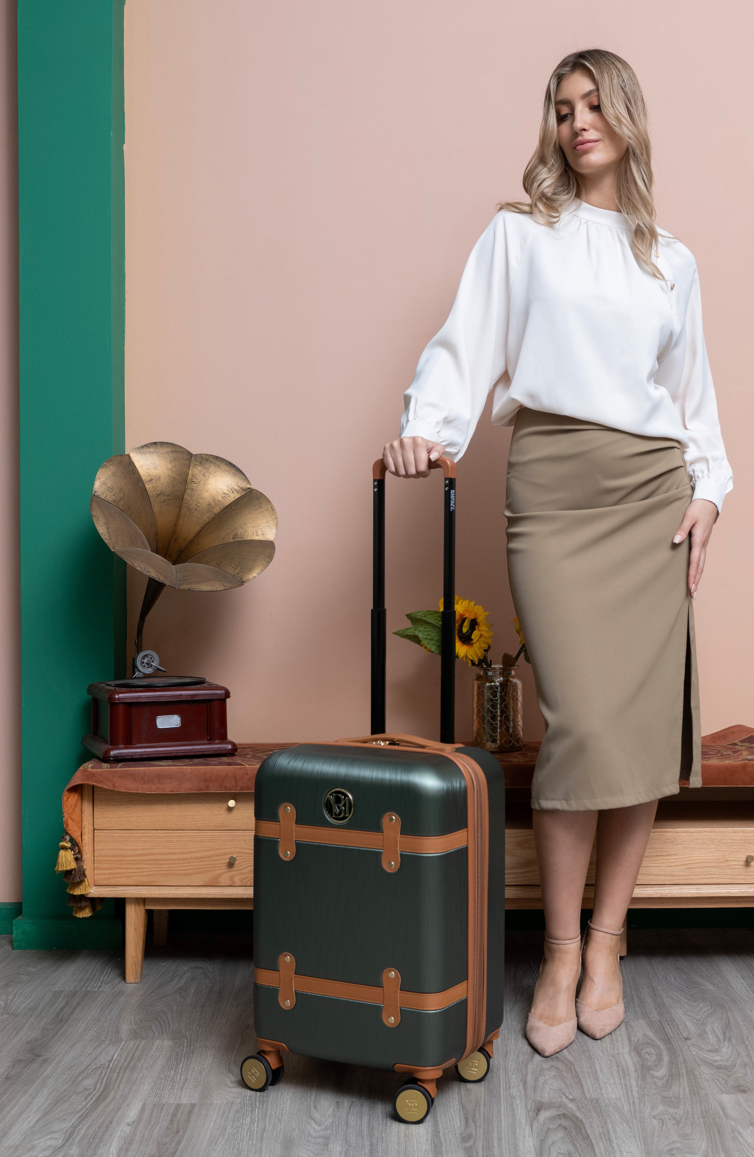 Badgley Mischka Collection The Grace 3-Piece Hardside Luggage Set, Alternate, color, 