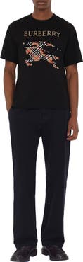 Burberry Cross Stitch EKD  Cotton T-shirt