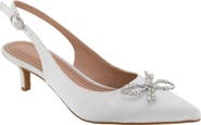 BCBGeneration Donna Slingback Pointed Toe Kitten Heel Pump