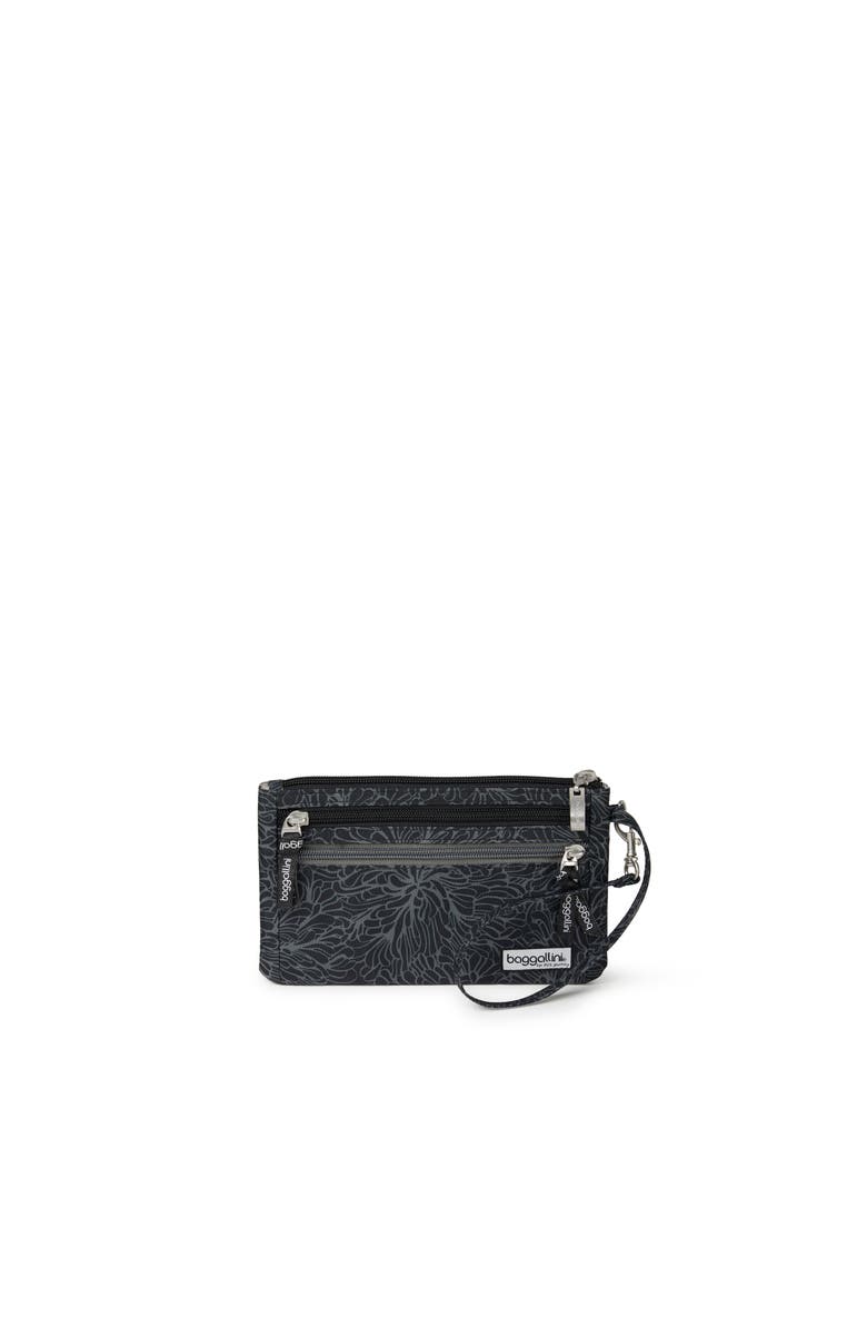 BAGGALLINI RFID Currency Organizer Wallet Wristlet, Main, color, Midnight Blossom