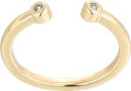Adornia 14K Gold Plated Cubic Zirconia Open Band Toe Ring