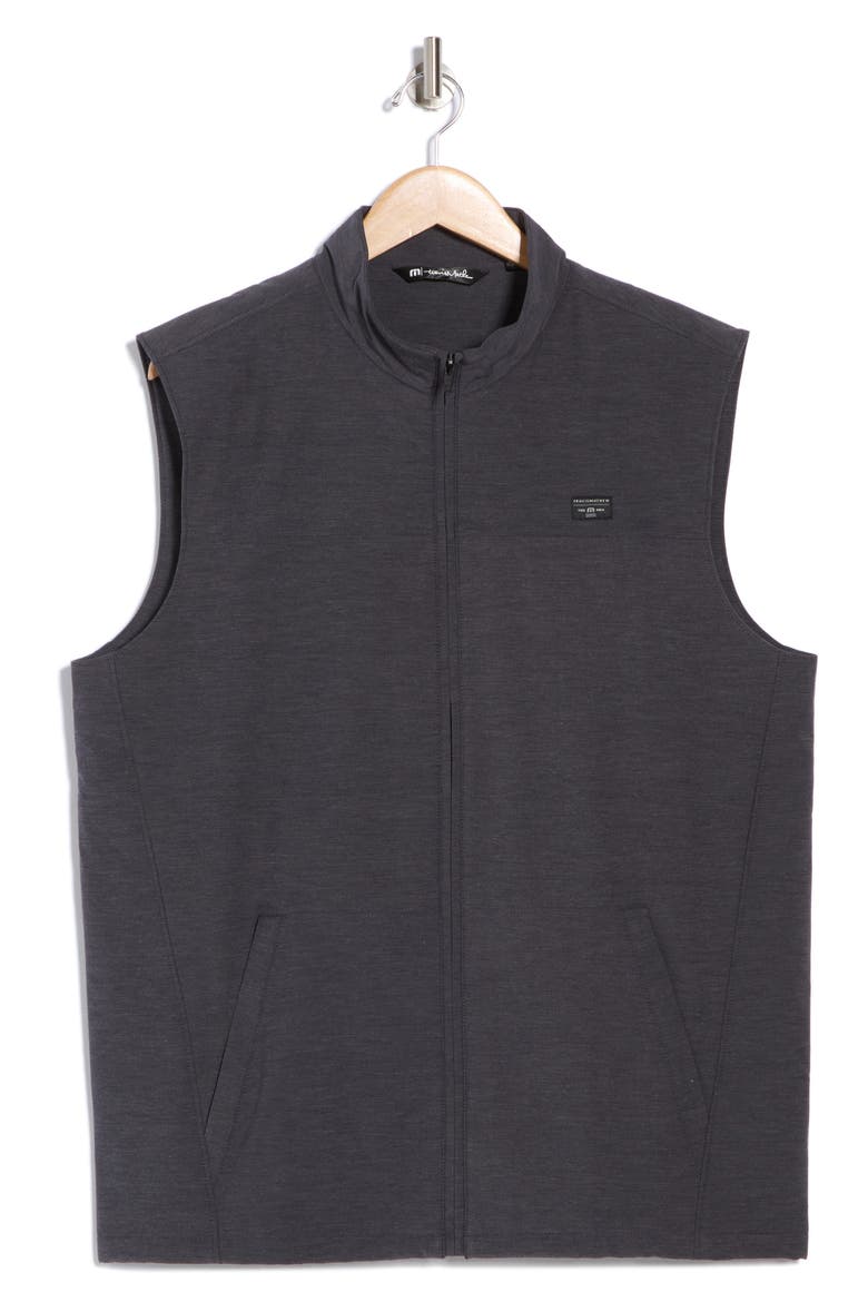 Top of the Line Front Zip Vest, Alternate, color, HEATHER BLACK