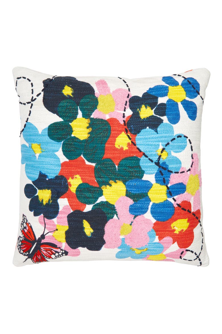 Cristina Martinez Monarch Path Accent Pillow, Main, color, MONARCH BUTTERFLY PATH