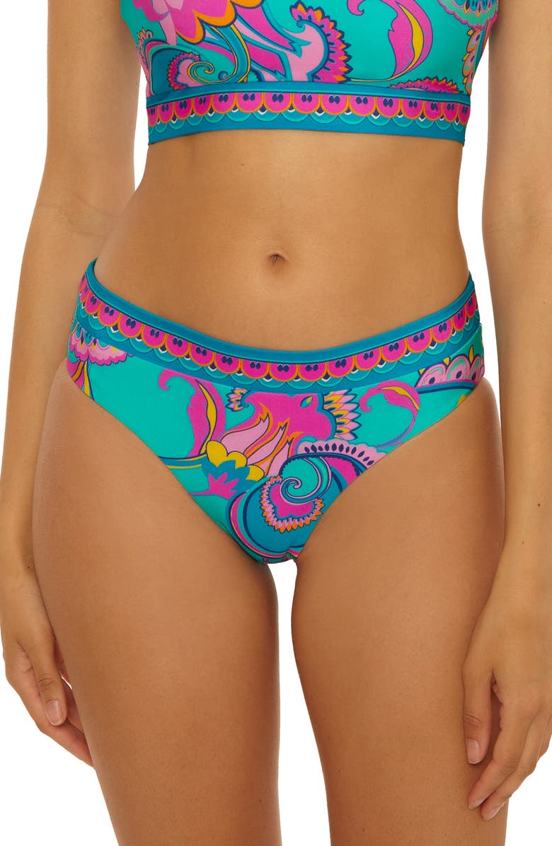 Trina Turk Mykonos Reversible Hipster Bikini Bottoms, Main, color, Multi