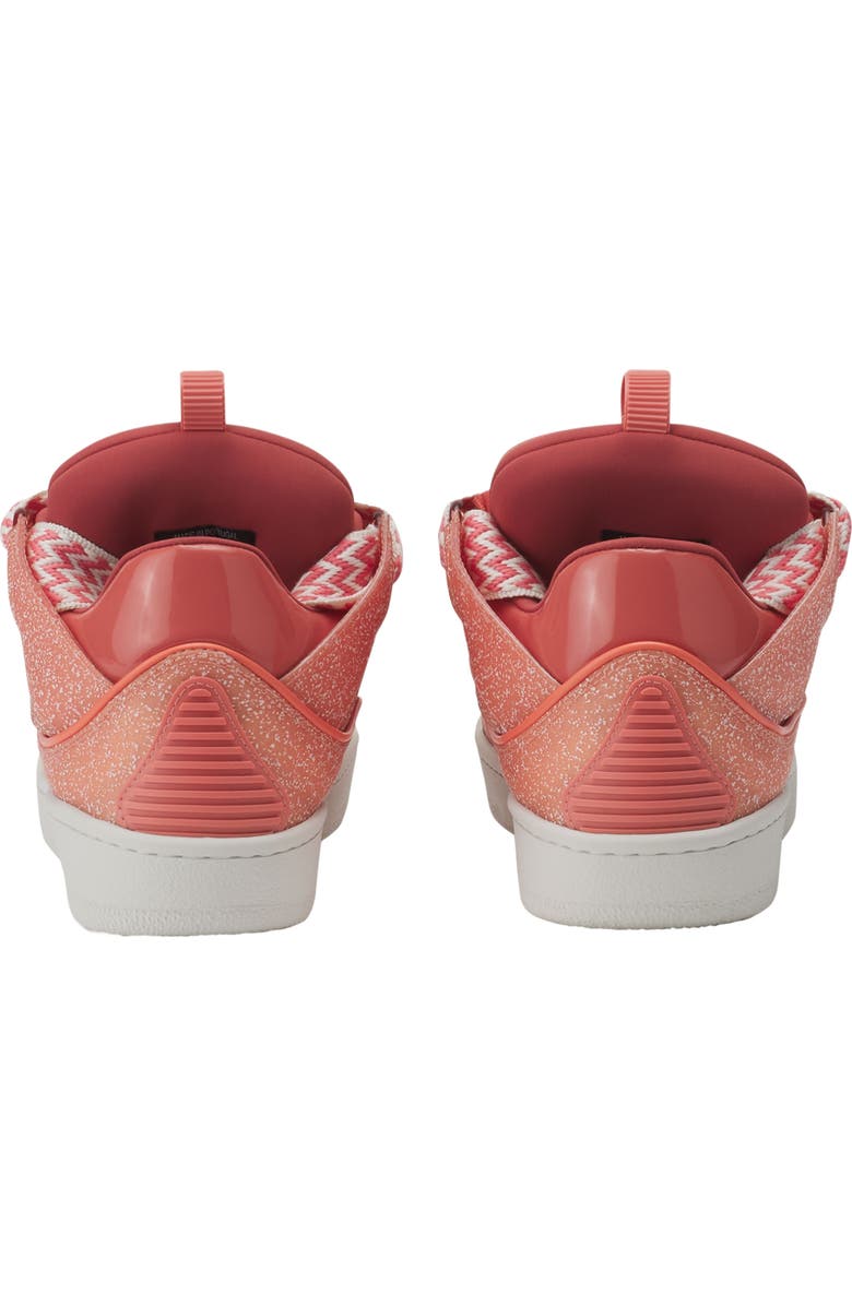 Lanvin Curb Sneakers In Speckled Leather, Alternate, color,